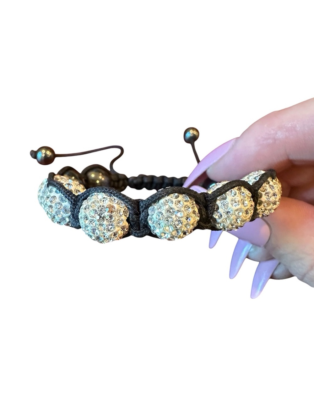 Swarovski Black and Silver Shambala Bracelet